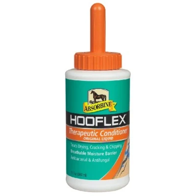 Imagen de Este líquido acondicionador Absorbine Hooflex casco (450 ml o 887 ml) protege contra secado y craqueo Talla:450