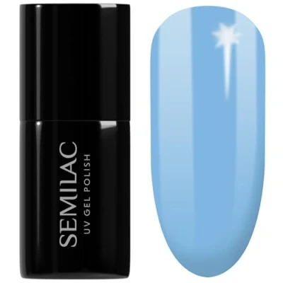 Imagen de SEMILAC 000 Lazure Dream Esmalte de uñas gel UV larga duración y fácil aplicar, remojo UV/LED, perfecto para usar en casa manicura pedicura profesional, 7 ml