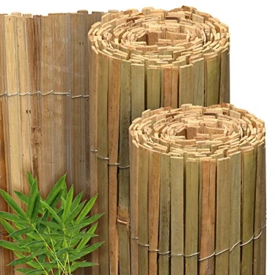Imagen de Sol Royal FSC® Valla de Protección Bambú Natural 100x600 cm Visual y Viento Caña Balcones Terrazas Jardín Robusto Biombo Resistente a la Intemperie SolVision B89