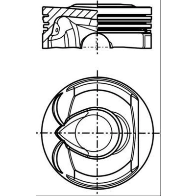 Imagen de MAHLE ORIGINAL 039 PI 00123 000 Pistóns 77,0 MINI: Hatchback, CITROËN: DS3 Hatchback