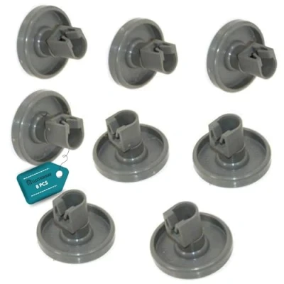Imagen de ELECTROHOGAR Ruedecillas Lavavajillas Juego 8 Ruedas para Cesto Inferior Compatible con Zanussi, AEG, Electrolux.