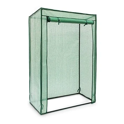 Imagen de Relaxdays Invernadero de Tomates, Cubierta PE, 150 x 100 50 cm, Techo Inclinado, Resistente, Verde