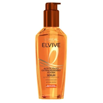 Imagen de L&#039;Oréal Paris Aceite Tratamiento Sublimador Para El Cabello, Todo Tipo de Pelos, Elvive Extraordinario Jojoba, 100 ml