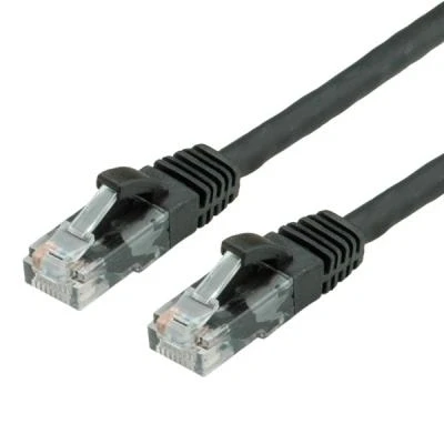 Imagen de Value Utp Cable Cat.6, Halogen free, Black, 1m Cables De Red