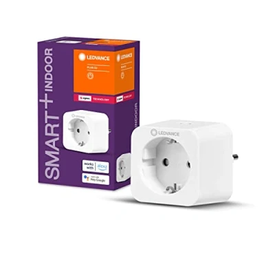 Imagen de LEDVANCE Smart + Enchufe, zócalo conmutable Zigbee, para el control de la luz en su hogar inteligente, directamente compatible con Alexe, 1 pack