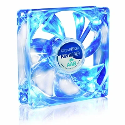 Imagen de AABCOOLING Super Silent Fan 9 Blue LED Un Silencioso y Muy Efectivo Ventilador 92mm con Azul, Ventiladores PC, Cooler 9cm, 12V, 58m3/h, 1600 RPM 13,6 dB