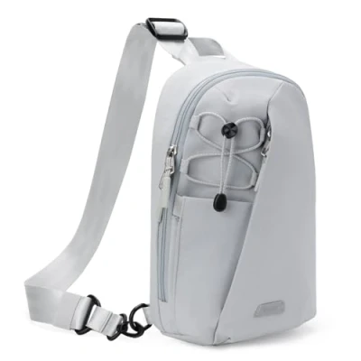 Imagen de Inateck Sling Bag X Row con Bloqueo RFID, Bandolera Ligera para Hombres y Mujeres, Resistente a Salpicaduras, Senderismo, Viajes, Paseos