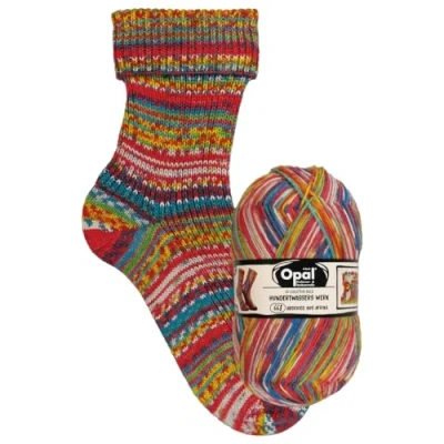 Imagen de Opal Nach Hundertwasser Edición 4054 668 (425m) 4 Capas Duradero Calcetín Hilado 1x100g