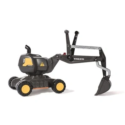 Imagen de Rolly Toys rollyDigger Volvo EW160 pala de juguete (para niños 3 a 5 años, plástico, color gris/amarillo) 421152, 102 x 43 74 cm