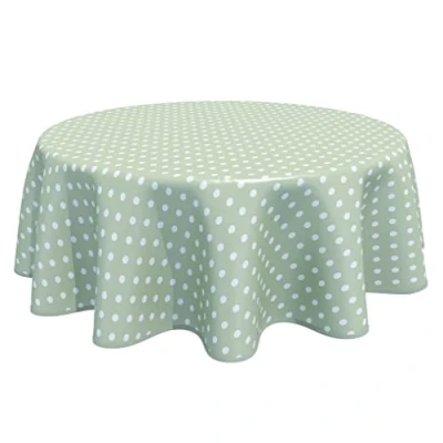 Imagen de Home Direct Mantel de Hule, Redondo 160 cm Lunares