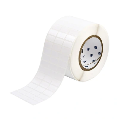 Imagen de Brady THT 5 483 10 etiqueta poliéster blanco brillante 25,40 x 12,70 mm