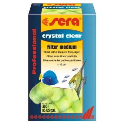 Imagen de sera Crystal Clear 12 bolas filtrantes (estables y lavables varias veces) la innovadora patentada estructura de fibra 3D elimina más pequeña turbidez a partir 10µm (como algas flotantes, mantillo) después poco tiempo