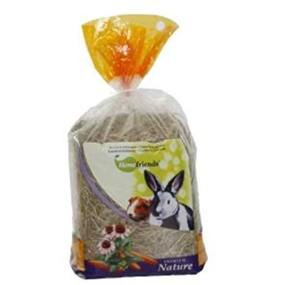 Imagen de Cominter Heno Manzana y Llantén para Conejos, Enanos, Hamsters, Cobayas Roedores, Comida Conejos con Fibra el Desgaste Dental del Roedor, 500 g (Paquete de 1)
