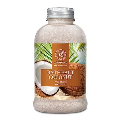 Imagen de Sal de Baño Coco 600g Sales Marinas con Aceite Natural Relajante Cuidado del Cuerpo Relajación Muscular Buen Sueño Aromaterapia