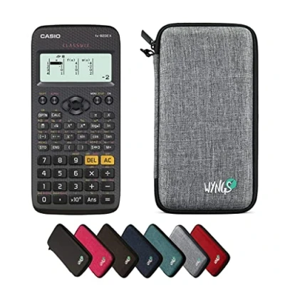 Imagen de CALCUSO Paquete Básico Gris Claro con Calculadora Casio FX 82DE X ClassWiz (Alemán)
