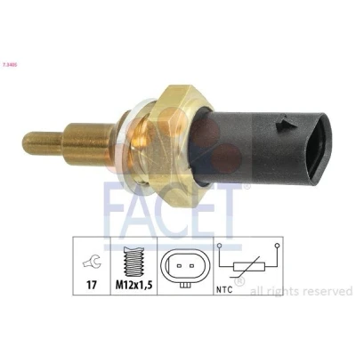 Imagen de FACET 7.3405 Sensor de Temperatura del Refrigerante BMW: 3 Berlina, X6, X1