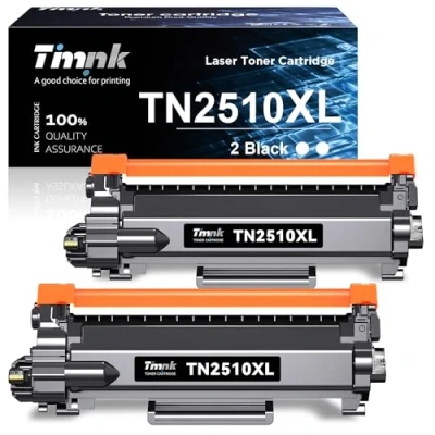 Imagen de Timink TN 2510XL Toner de Alta Capacidad Compatible para Brother TN2510XL MFC L2800DW L2860DW HL L2400DW L2445DW DCP L2620DW L2660DW Impresora Laser(2 Negro,3000 Paginas por Toner)