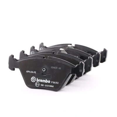 Imagen de BREMBO P 06 012 Juego de pastillas freno preparado para indicador desgaste con clip émbolo sin accesorios BMW: 5 Berlina, Touring, 7