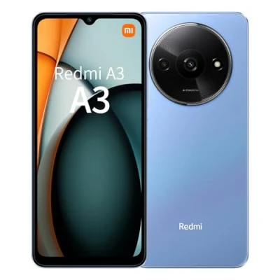Imagen de Xiaomi Redmi A3 Smartphone 4 GB+128 GB, 5000 mAh, 90 Hz, frecuencia de actualización 6,71 pulgadas, pantalla azul
