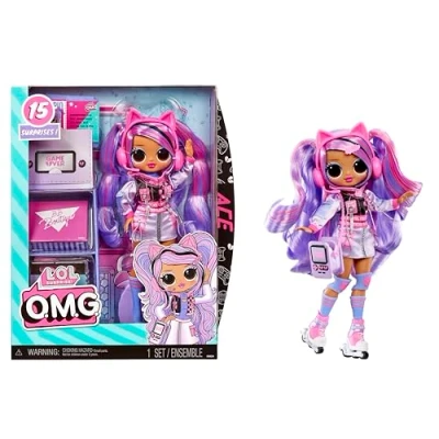 Imagen de L.O.L. Surprise! OMG Muñeca de Moda Ace con 15 Sorpresas Ropa y Accesorios Juego Ideal para Niños Mayores 4 Años
