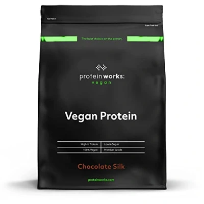 Imagen de Protein Works Proteína Vegana 100% A Base de Plantas Sin Gluten Bajo en Grasas Chocolate Suave 2 kg
