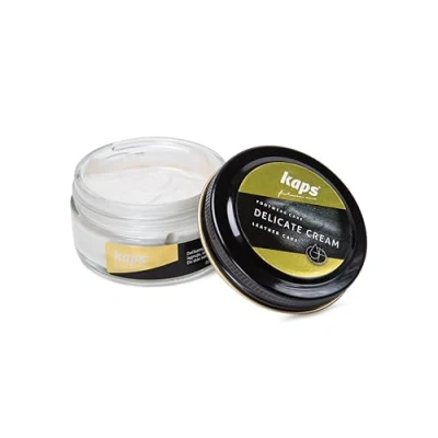 Imagen de Kaps Crema para El Cuidado del Calzado, Intensivo Y Nutritivo Cuero, Delicate, 70 Colores (401 plata)