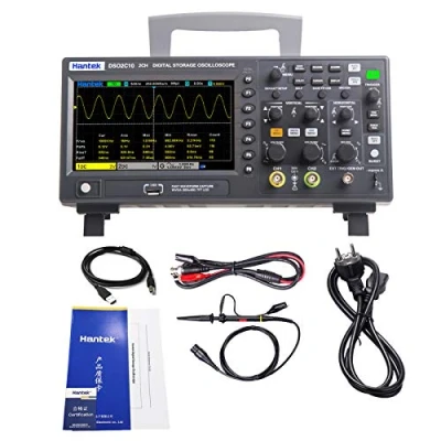 Imagen de Hantek DSO2C10 Digital Osciloscopio 2 Canales 1GSa / S Almacenamiento 100 MHZ Banda ancha Mano