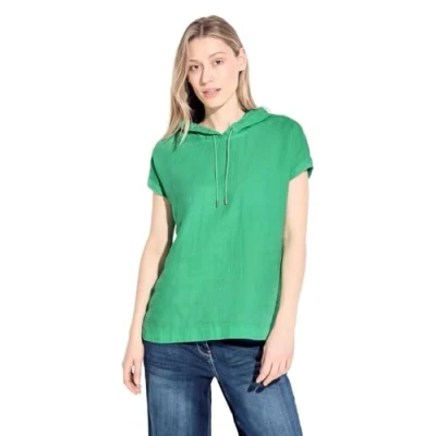 Imagen de CECIL B344511 Linen_Sudadera con Capucha, Juicy Apple Green, M para Mujer