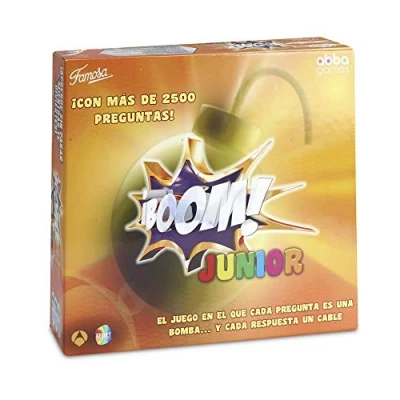 Imagen de Famogames Boom Junior, Juego de Mesa Infantil con Preguntas Retadoras y Divertidas, Programa TV, Famosa (700013150)