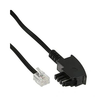 Imagen de Inline Tae f Rj11 10m Negro Cables Telefónicos