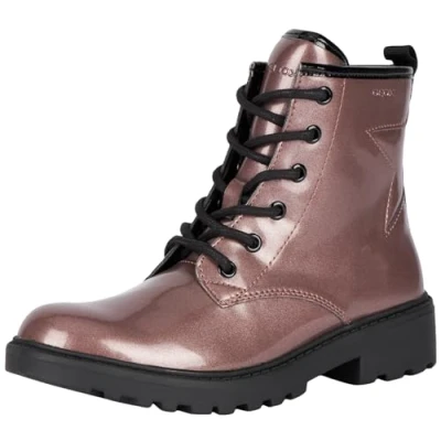 Imagen de Geox J Casey Girl, Bota de Tobillo, Rosa Ahumado Negro, 41 EU