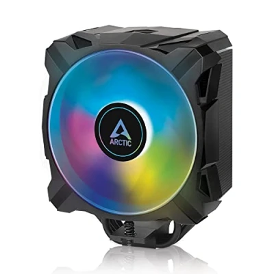 Imagen de ARCTIC Freezer A35 A RGB Ventilador CPU, CPU Cooler, Disipador de Torre única específico para AMD, P 120 mm con presión optimizada, 2001700 RPM, 4 Heatpipes, Incl. MX 5