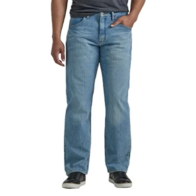 Imagen de Wrangler Authentics Classic Relaxed Fit Jean Jeans, Bleached Denim Flex, 40W x 30L para Hombre