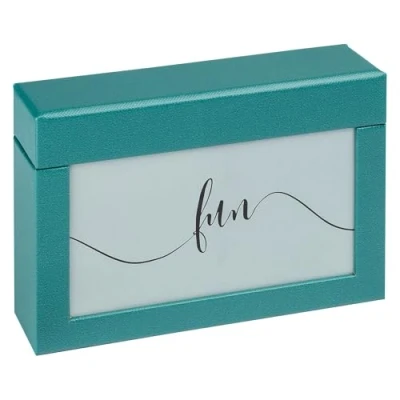 Imagen de walther design caja de almacenamiento para 100 fotos 10 x 15 cm, color verde petróleo, FB 116 K, Fun