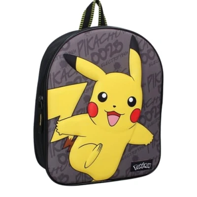 Imagen de Kidzroom 3D POKÉMON Simply Special Unisex Mochila para niños, Talla: One Size, Black