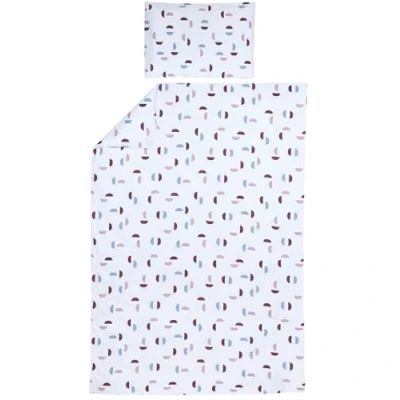 Imagen de Meyco Ropa de Cama Home Shapes para 1 Persona (algodón, Material Transpirable, fácil Cuidado, práctica Tira Plegable, Dimensiones: 140 x 200/220 cm), Morado