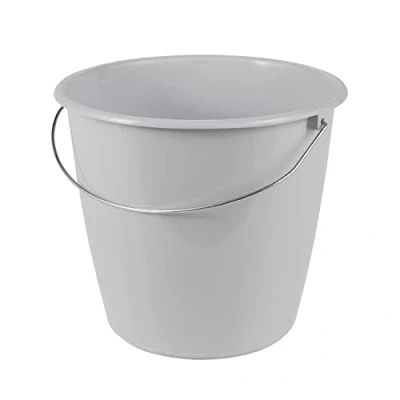 Imagen de keeeper Cubo Erik con asa de Metal, 5 L, Polipropileno, 24 x 20 cm, Gris Nordic