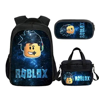 Imagen de Roblox Mochila para el almuerzo, estuche estudiante, bolsa de viaje, computadora niños y adolescentes