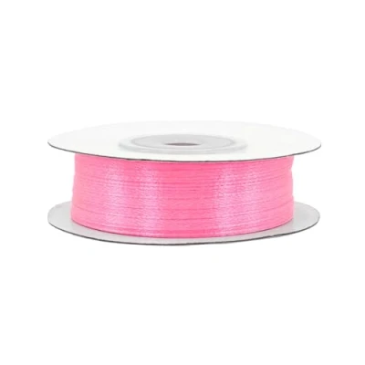Imagen de Rollo de 50 m cinta raso, 3 mm ancho, lazo decorativo, perfecto para regalos, bodas, bautizos