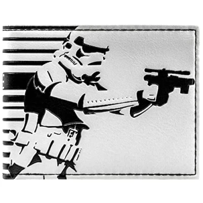 Imagen de Return of the Jedi Star Wars Galactic Empire Stormtrooper en Acción Billetera/Cartera Bi Fold Porta ID &amp; Tarjetero, Blanco