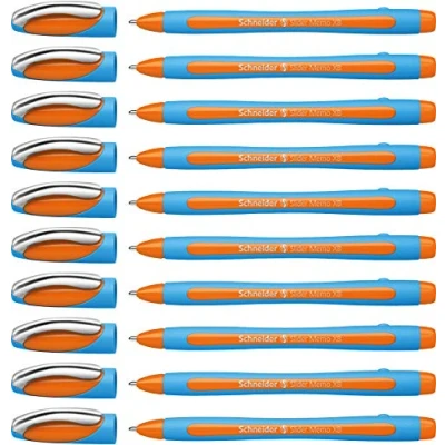 Imagen de Schneider Slider Memo XB Bolígrafo (10 unidades), color azul y naranja