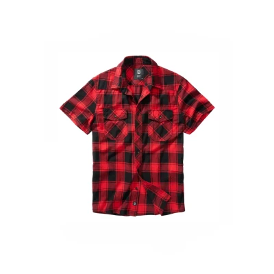 Imagen de Brandit Checkshirthalfsleeve Camisa, Hombre, Talla: 6XL, Redblackwhite