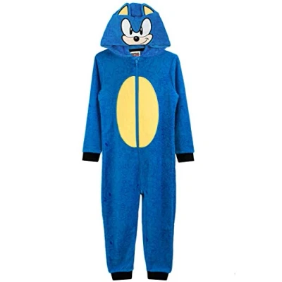 Imagen de SONIC THE HEDGEHOG Onesie niños Pijamas Todo en un PJS 4 5 años