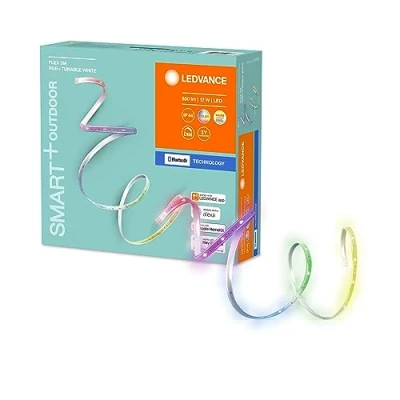 Imagen de LEDVANCE Manguera de luz LED inteligente, Bluetooth, para exterior, 5 metros largo, flexible y flexible, color cambiante (2000 6500K), colores RGB cambiables, SMART + FLEX OUTDOOR 5M