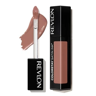 Imagen de Revlon ColorStay Satin Ink Pintalabios líquido permanate acabado brillo satinado Gama Nudes y Marrones Tono 001 Your Go To
