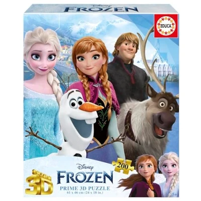 Imagen de Educa Puzzle de 200 Piezas con Efecto 3D Lenticular Frozen niños y niñas a Partir 7 8 9 años (20047)