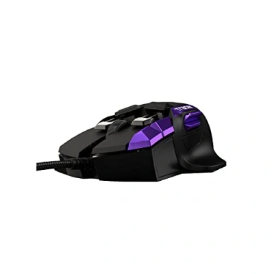 Imagen de Swiftpoint Tracer Wired Gaming Mouse: 13 Programmable Buttons, 2 Pressure Sensors, Side 12000 DPI, Mechanical Switches, Onboard Memory, 16 Game Profiles, RGB, Purple/Black for PC &amp; Mac Gamers