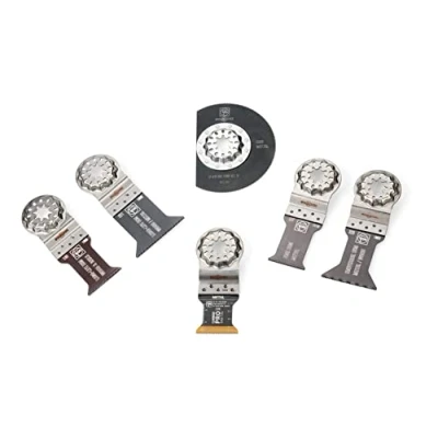 Imagen de FEIN Best of Starlock Metal, 6 hojas de sierra, especiales para el mecanizado metales endurecidos y no endurecidos, Alojamiento