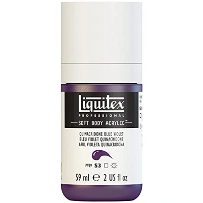Imagen de Liquitex 1959118 Pintura acrílica profesional (cuerpo suave, consistencia cremosa, alta pigmentación, resistente a la luz y al envejecimiento, bote de 59 ml), color violeta azulado