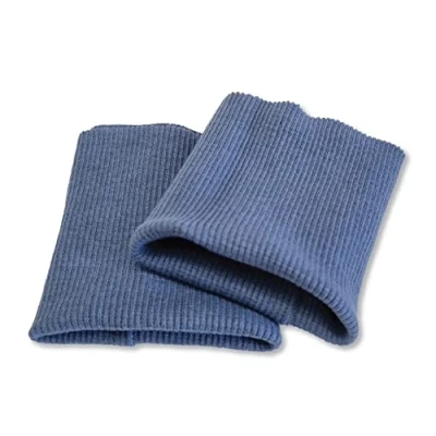Imagen de USIT, Puños para Ropa en Algodón, 8x9 cm, Ideales Reparar Jerseys y Sudaderas, 1 Par, Avion